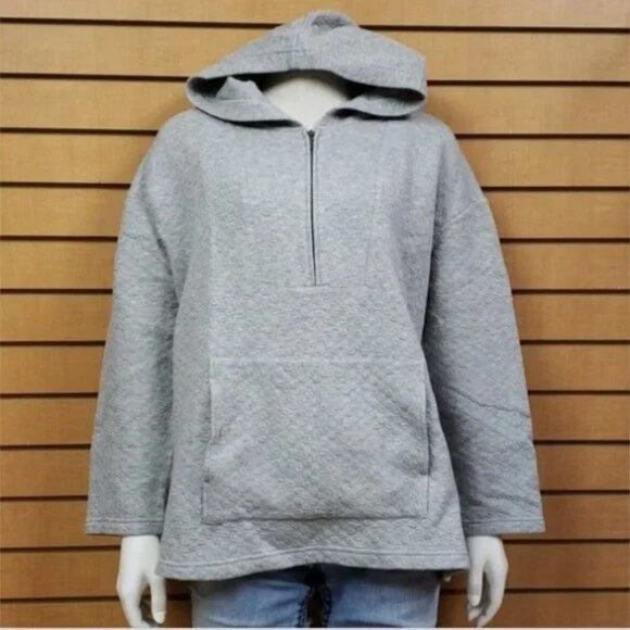 Pure Jill Women’s Hoodie Large Gray Pullover Minimalist Casual - Picture 2 of 8